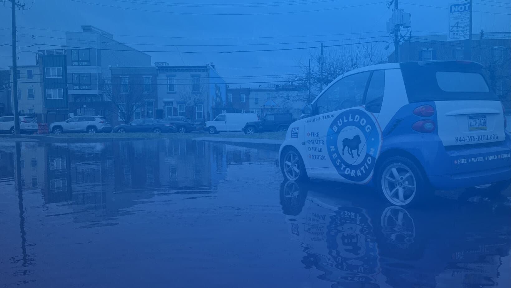Fire damage restoration team securing and restoring property in Richboro, Bucks County PA — Bulldog Cleaning & Restoration